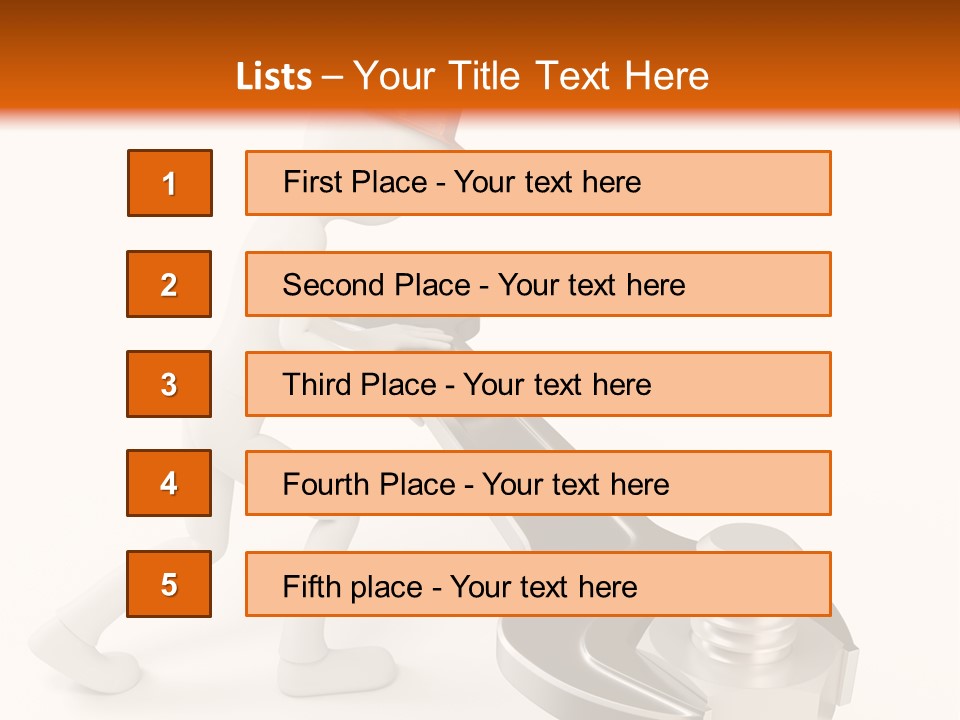 Steel Holding Adjustable PowerPoint Template