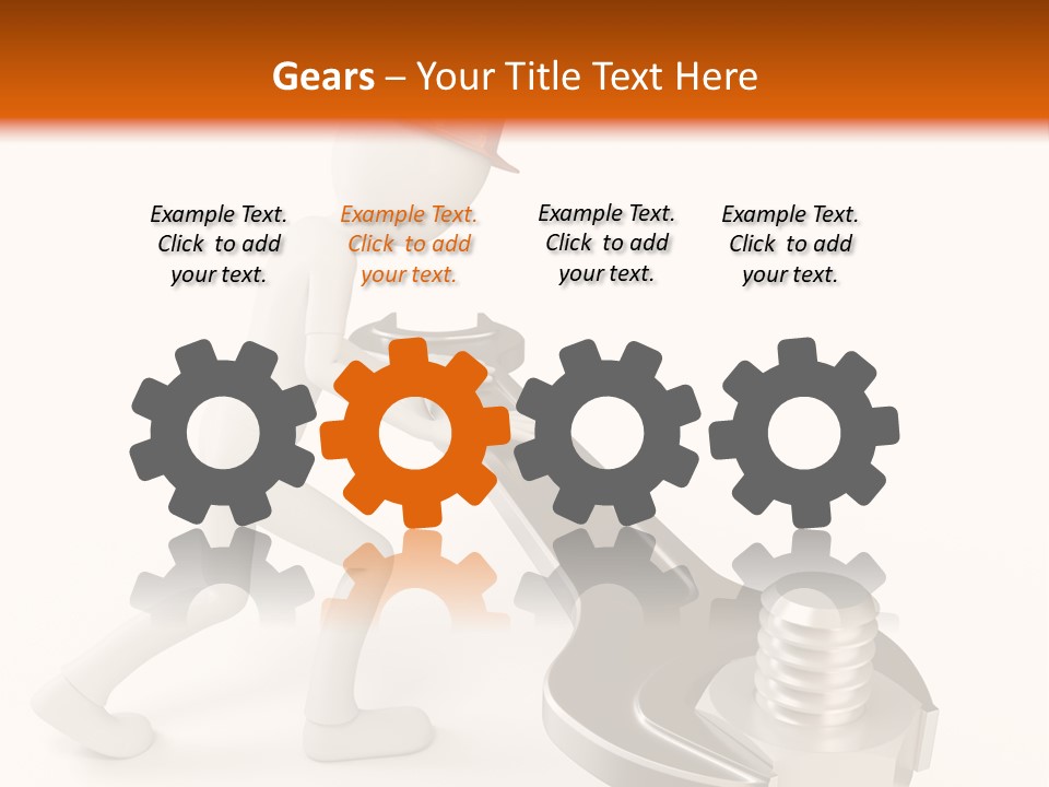 Steel Holding Adjustable PowerPoint Template