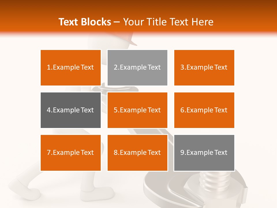 Steel Holding Adjustable PowerPoint Template