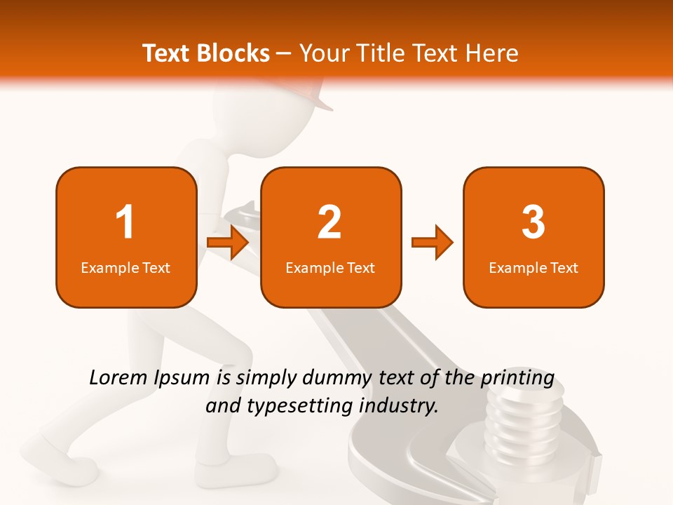 Steel Holding Adjustable PowerPoint Template