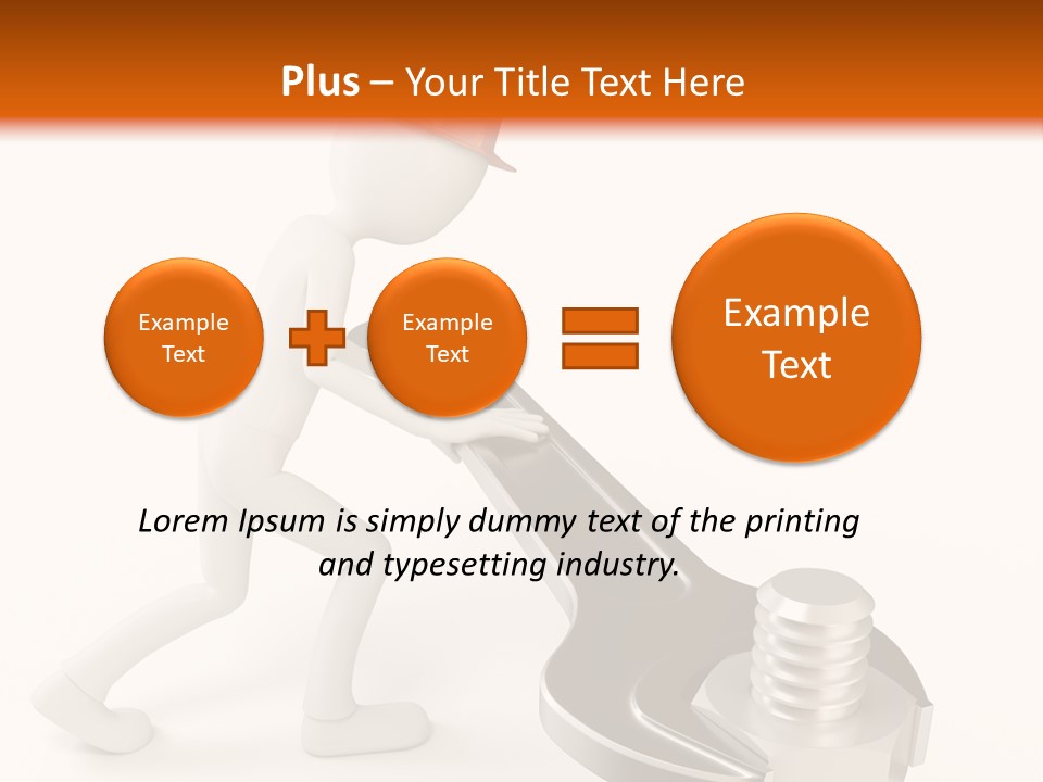 Steel Holding Adjustable PowerPoint Template