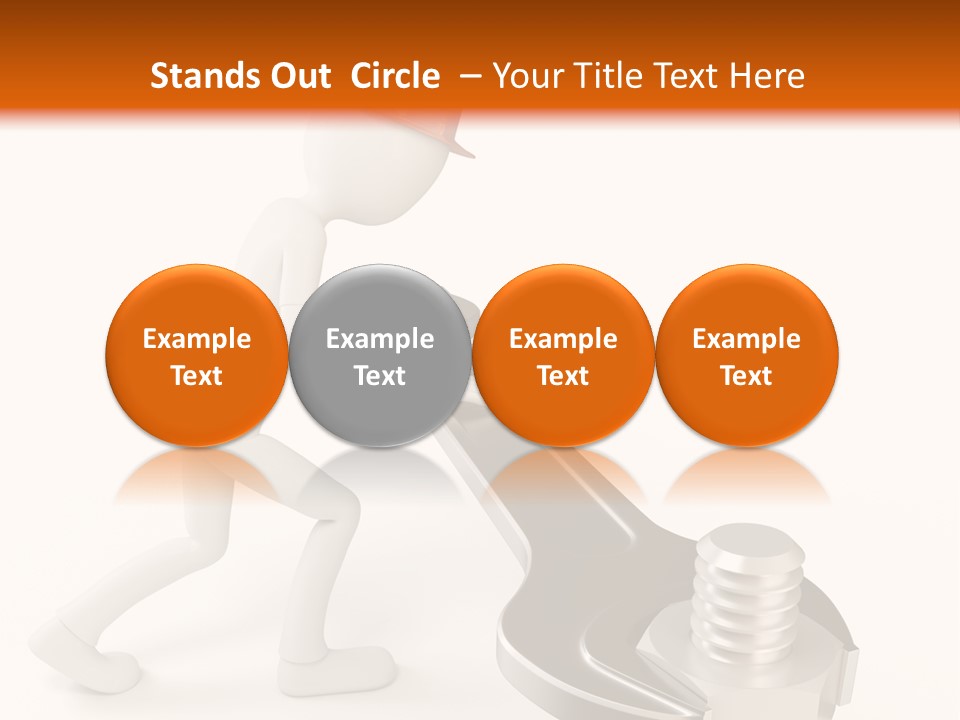 Steel Holding Adjustable PowerPoint Template