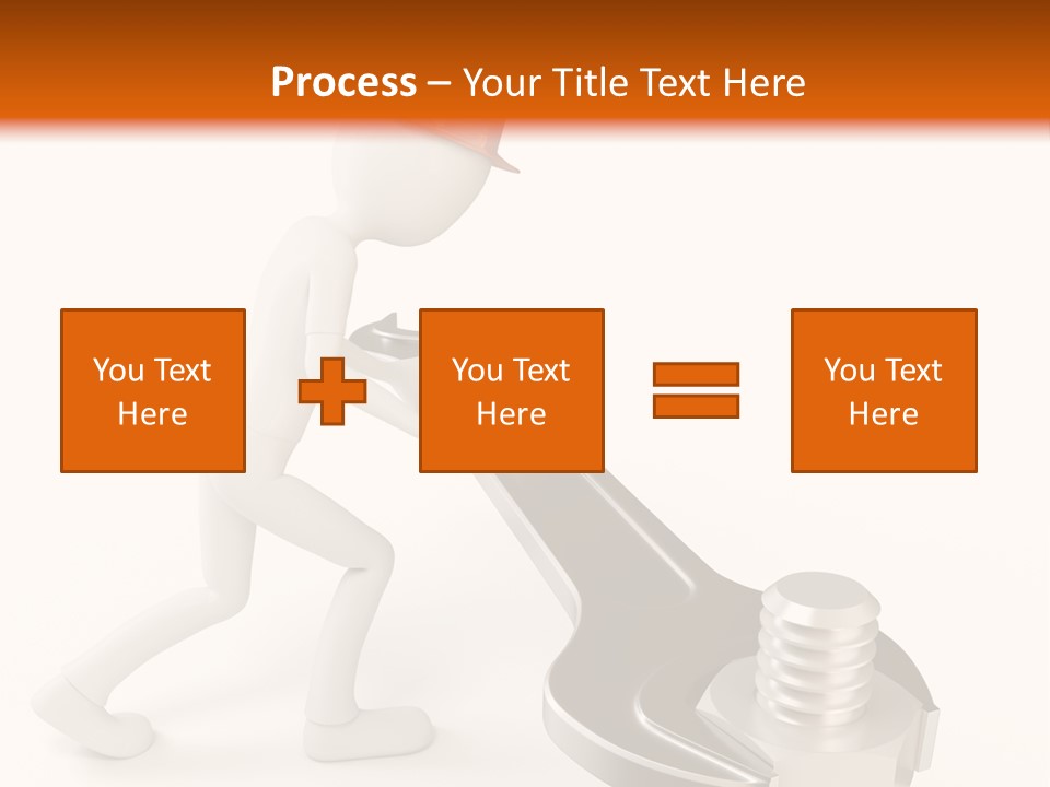Steel Holding Adjustable PowerPoint Template