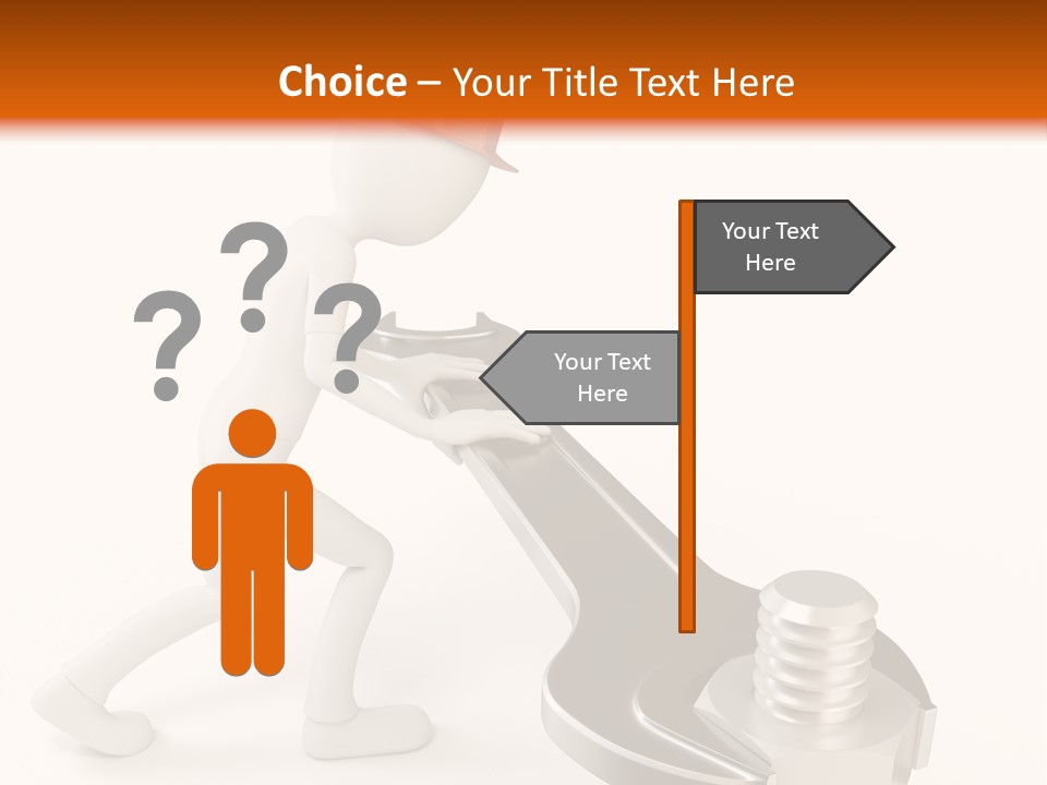 Steel Holding Adjustable PowerPoint Template
