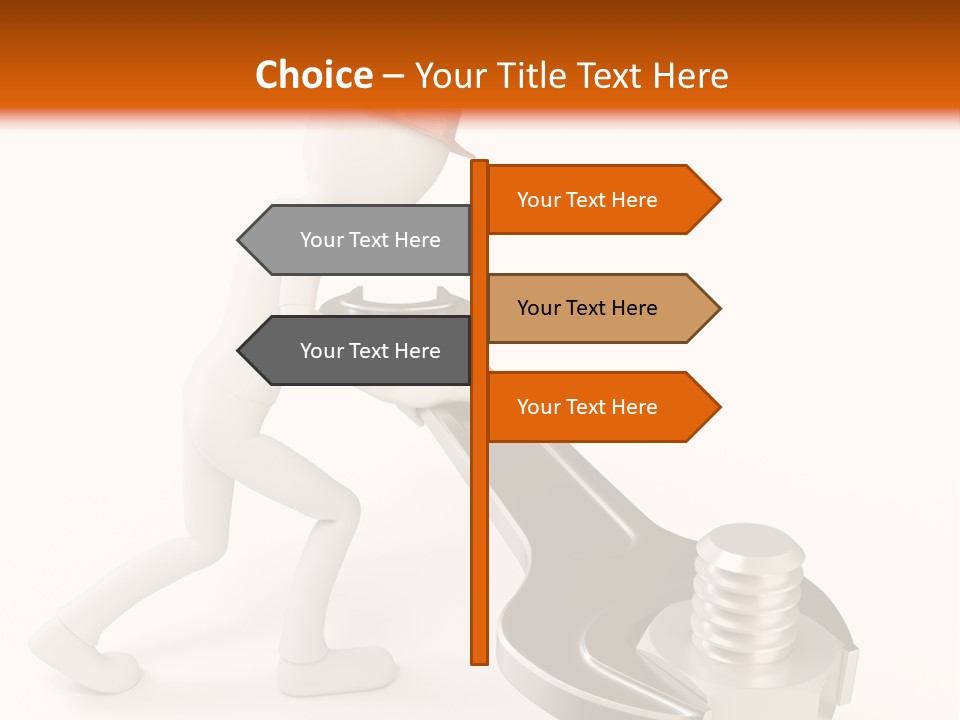 Steel Holding Adjustable PowerPoint Template