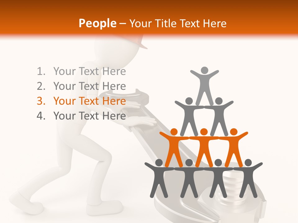 Steel Holding Adjustable PowerPoint Template