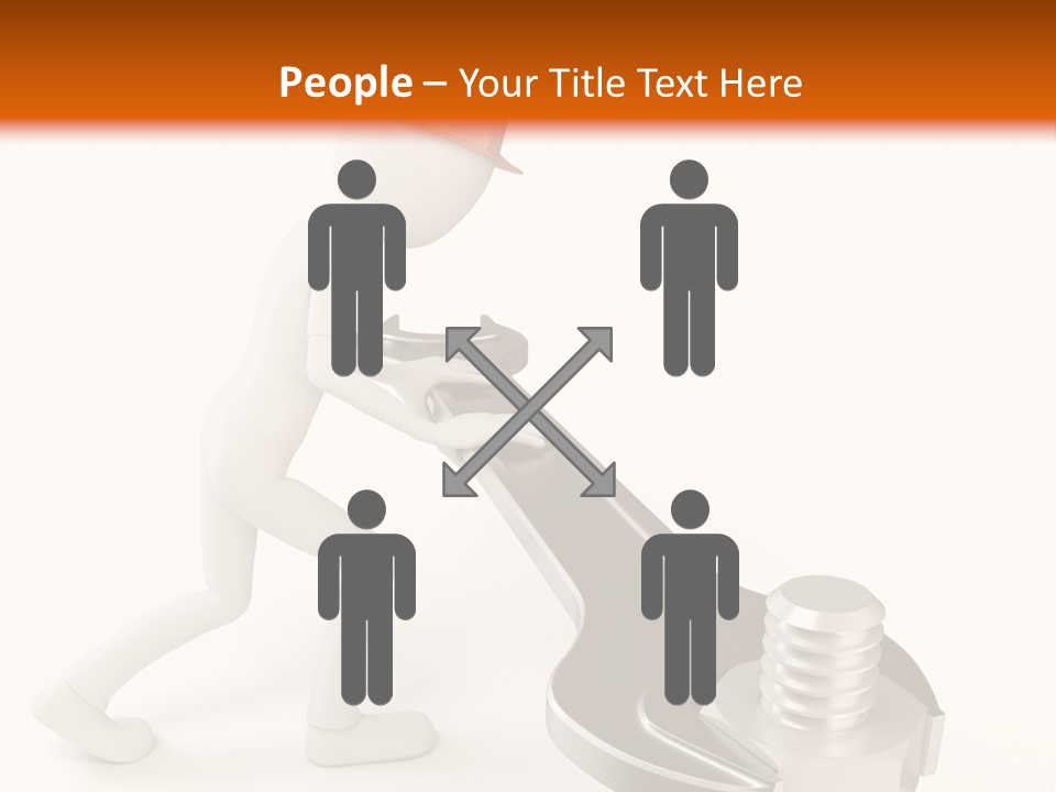 Steel Holding Adjustable PowerPoint Template