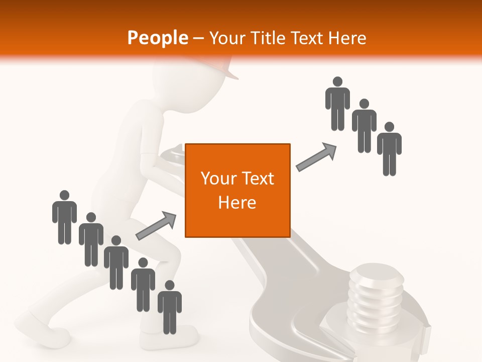 Steel Holding Adjustable PowerPoint Template