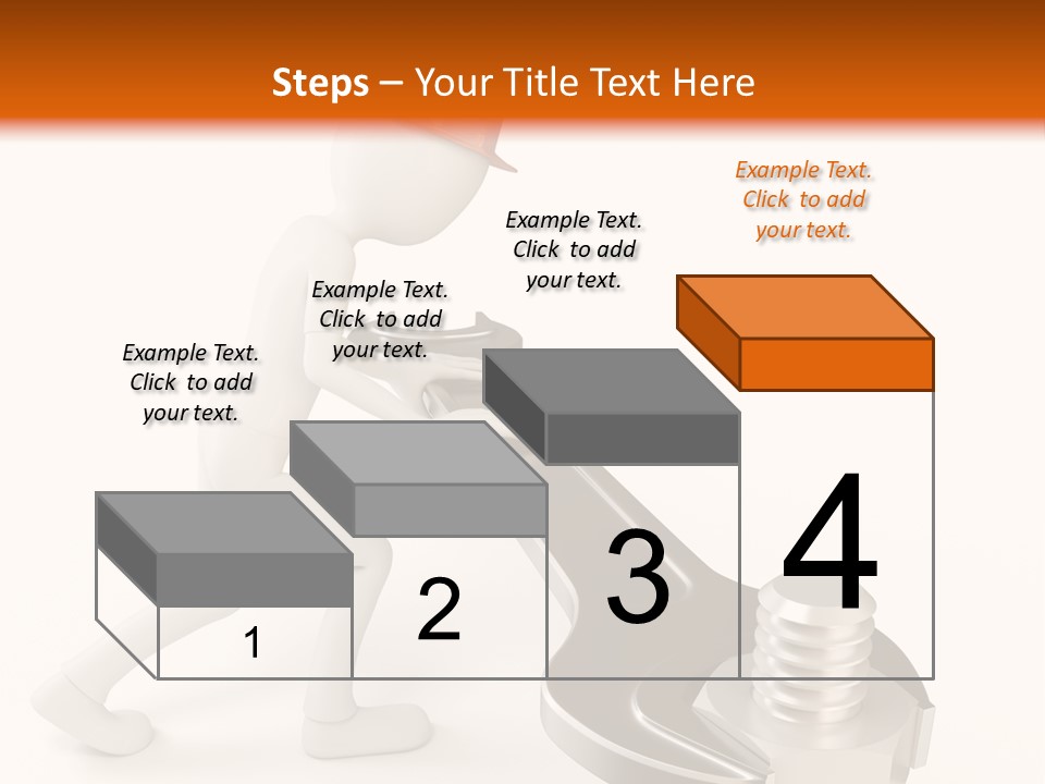 Steel Holding Adjustable PowerPoint Template