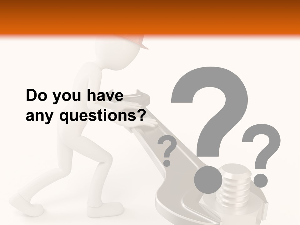 Steel Holding Adjustable PowerPoint Template