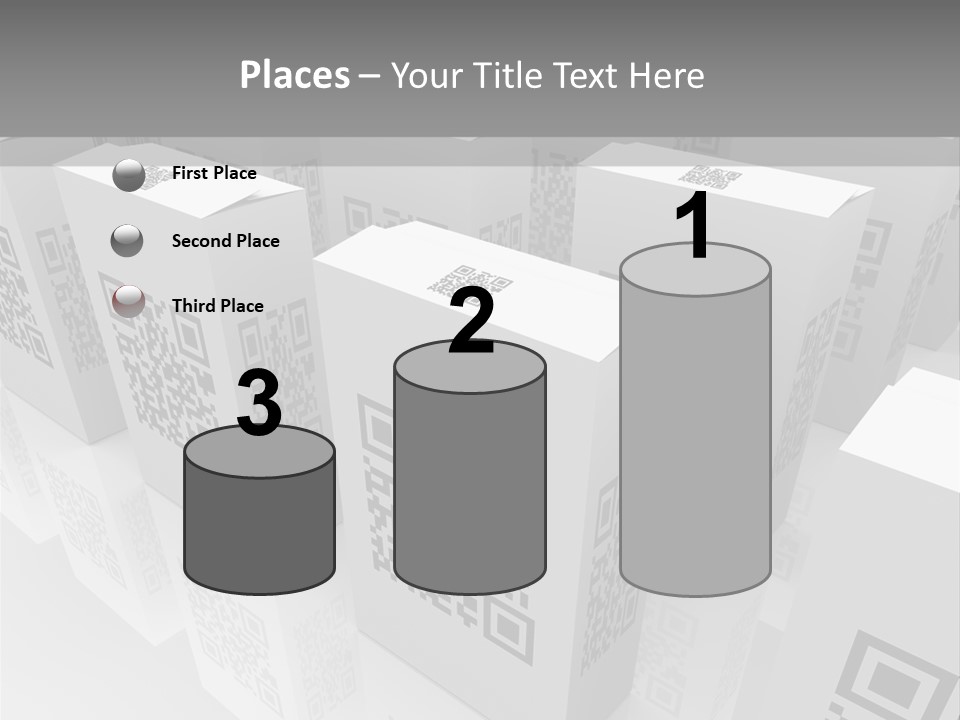 Smart Phone Scanning Symbol PowerPoint Template