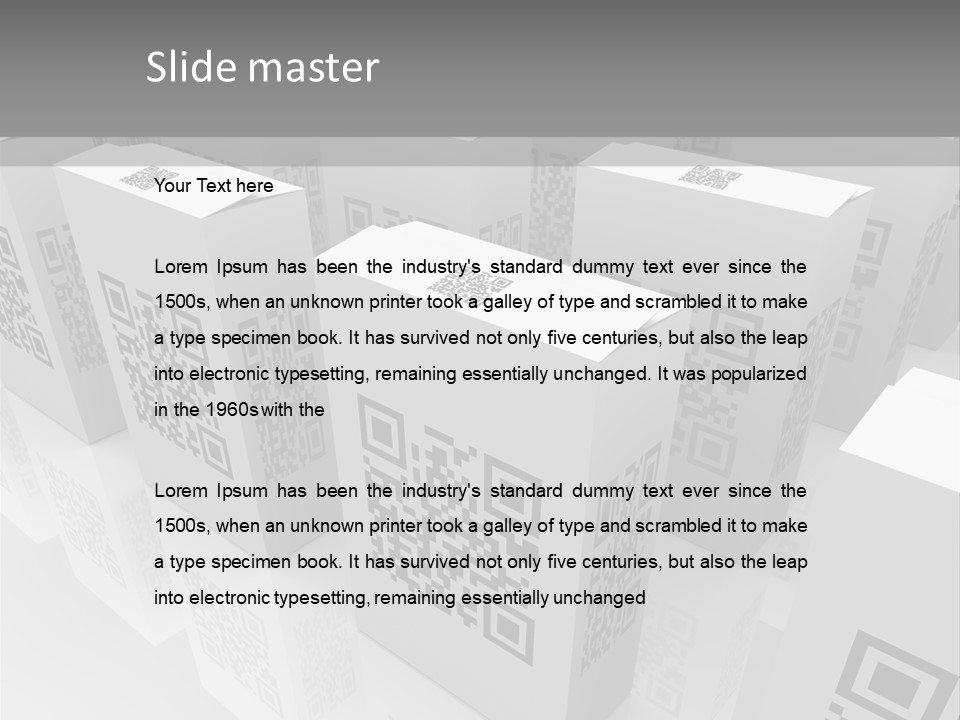 Smart Phone Scanning Symbol PowerPoint Template