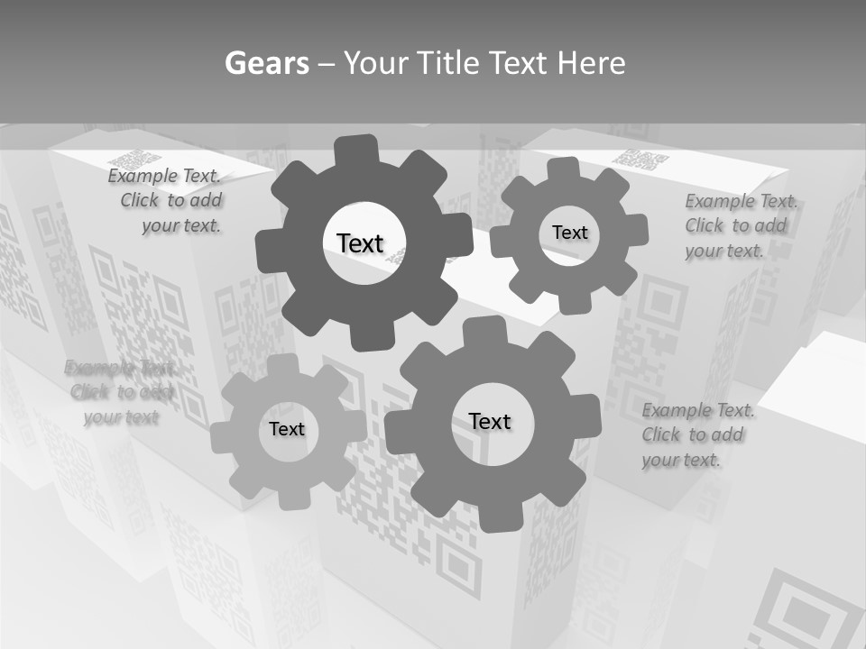 Smart Phone Scanning Symbol PowerPoint Template