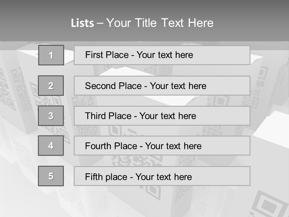 Smart Phone Scanning Symbol PowerPoint Template