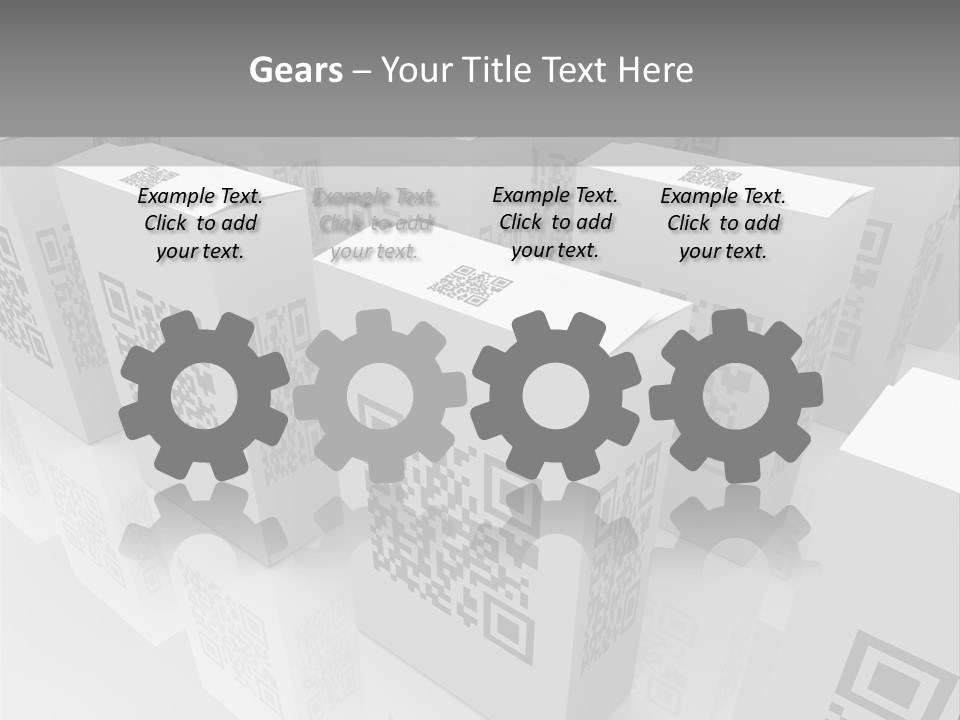 Smart Phone Scanning Symbol PowerPoint Template