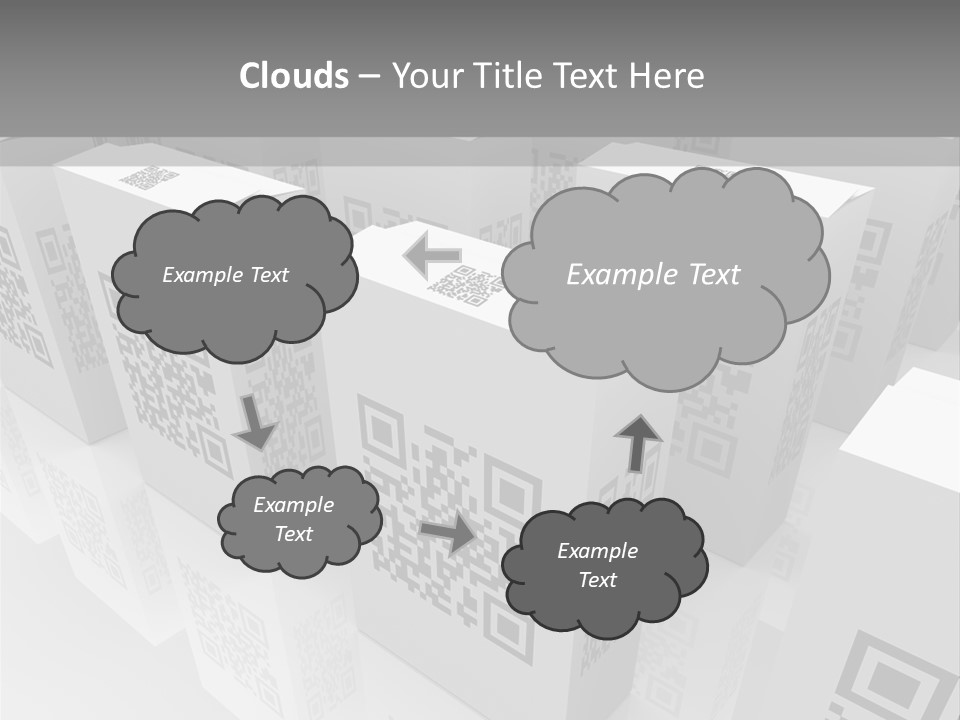 Smart Phone Scanning Symbol PowerPoint Template