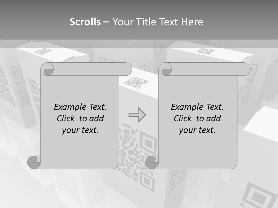 Smart Phone Scanning Symbol PowerPoint Template