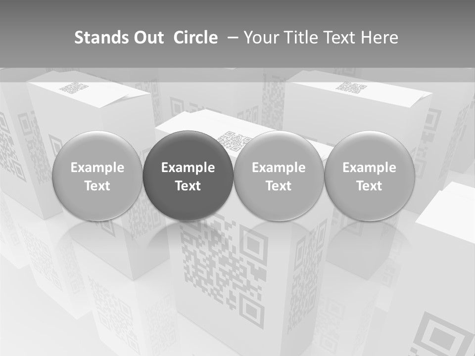 Smart Phone Scanning Symbol PowerPoint Template