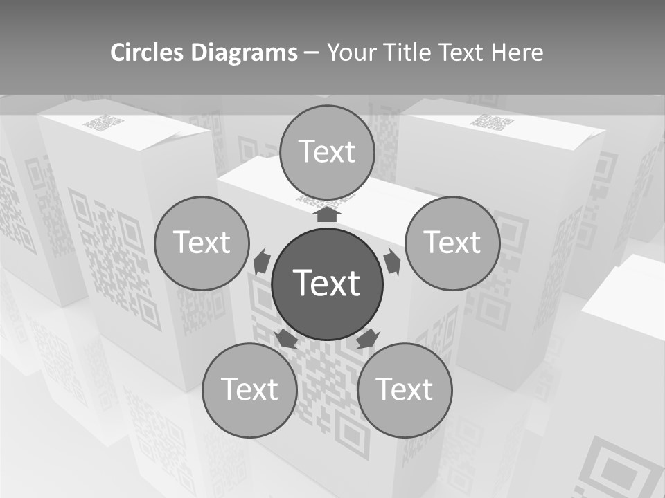 Smart Phone Scanning Symbol PowerPoint Template
