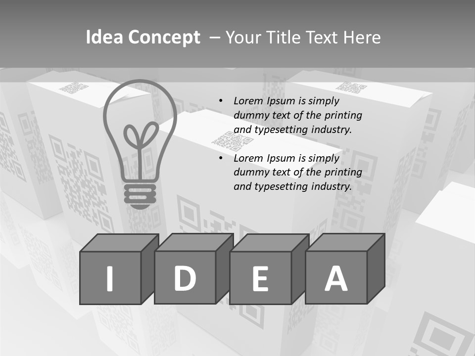 Smart Phone Scanning Symbol PowerPoint Template