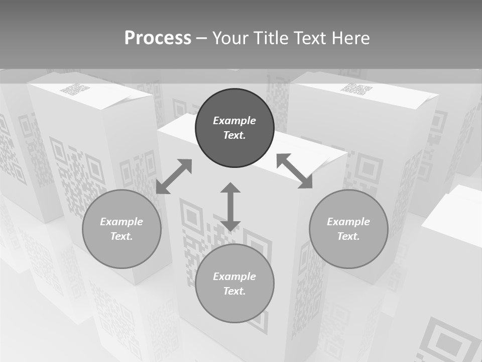 Smart Phone Scanning Symbol PowerPoint Template
