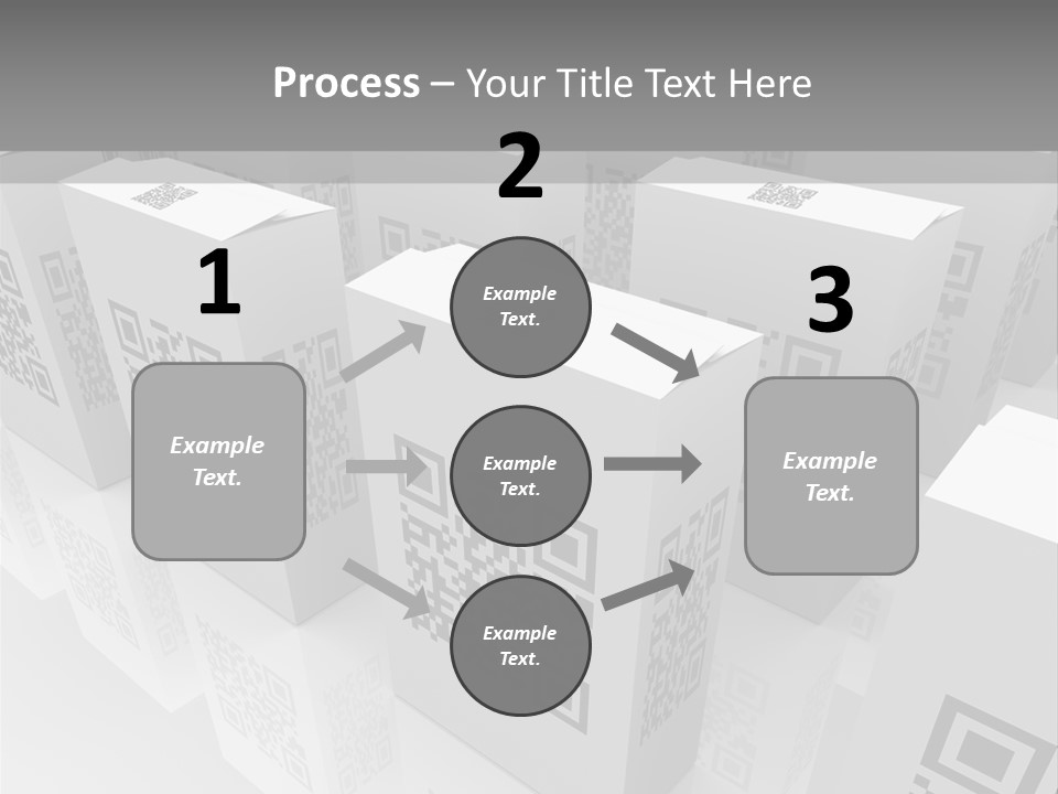 Smart Phone Scanning Symbol PowerPoint Template