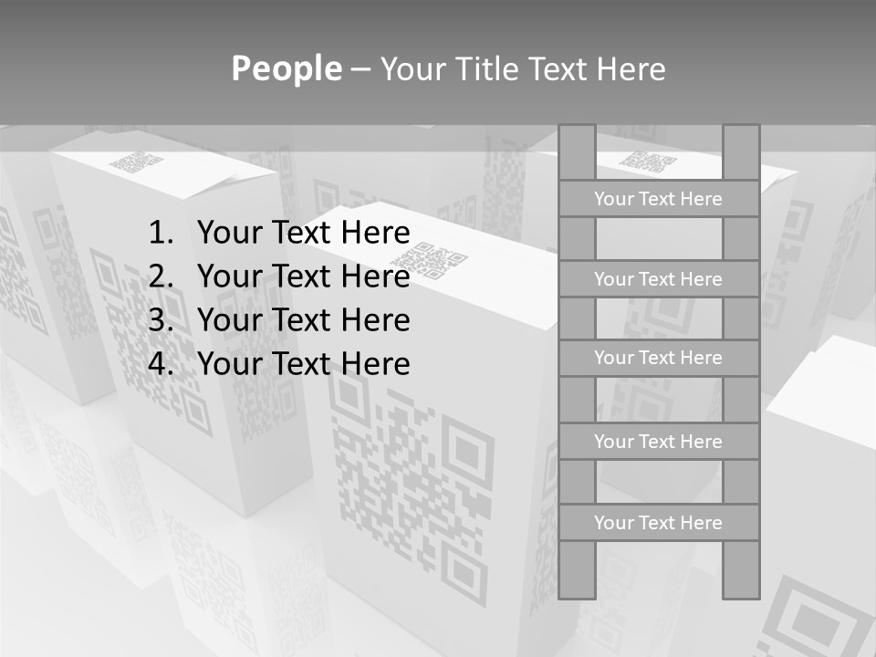 Smart Phone Scanning Symbol PowerPoint Template