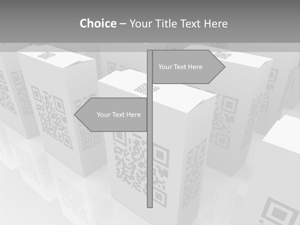 Smart Phone Scanning Symbol PowerPoint Template