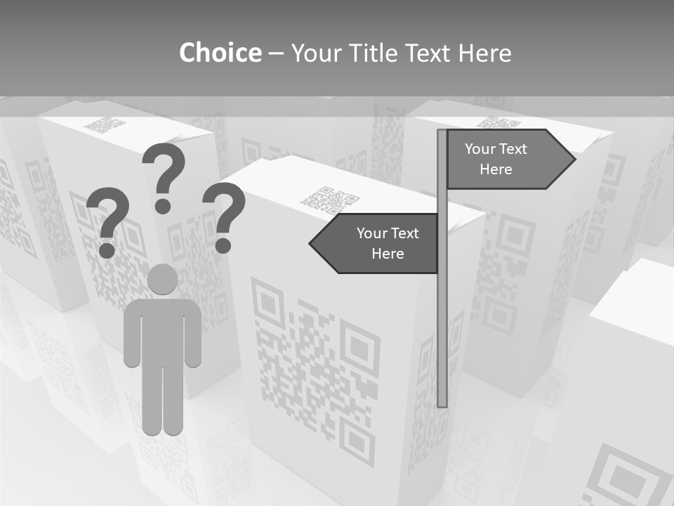 Smart Phone Scanning Symbol PowerPoint Template