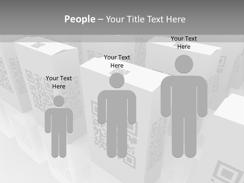 Smart Phone Scanning Symbol PowerPoint Template