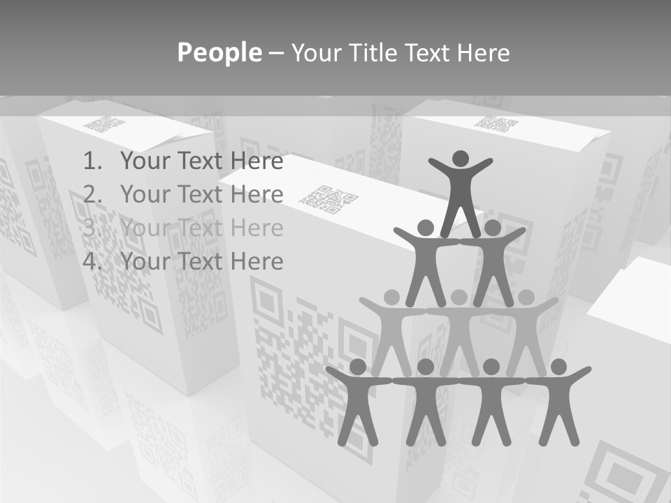 Smart Phone Scanning Symbol PowerPoint Template