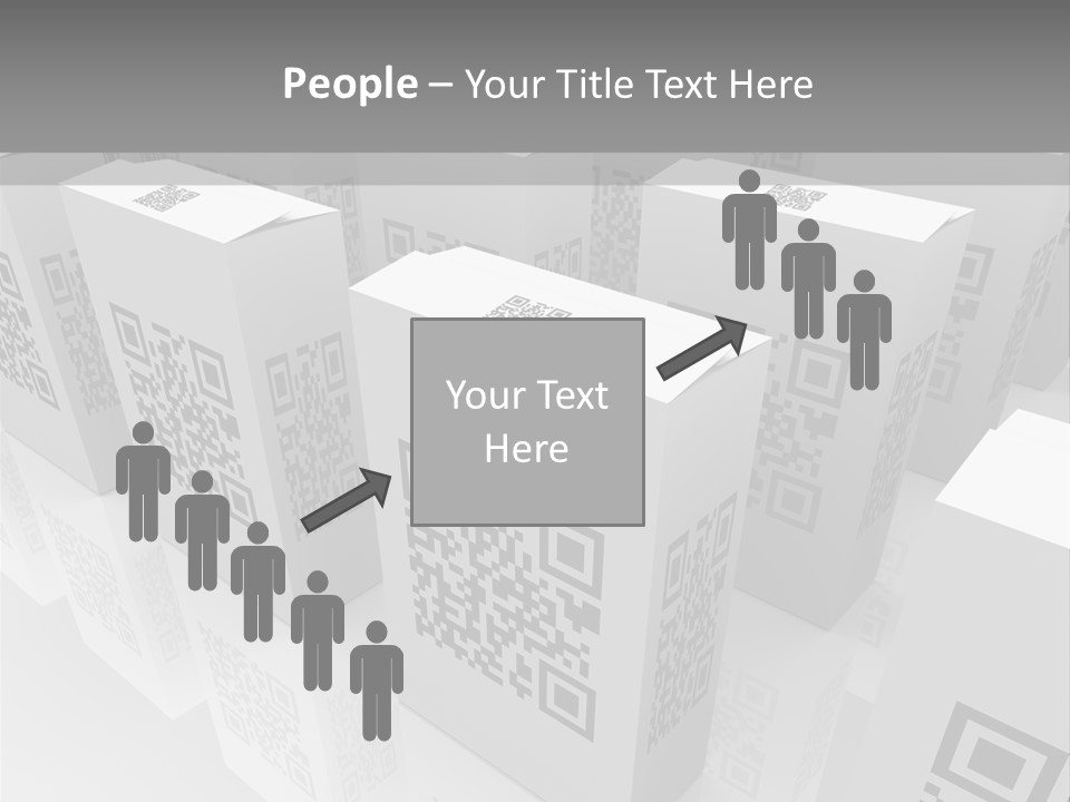 Smart Phone Scanning Symbol PowerPoint Template