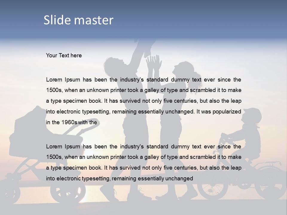 Dad Happy Parenthood PowerPoint Template