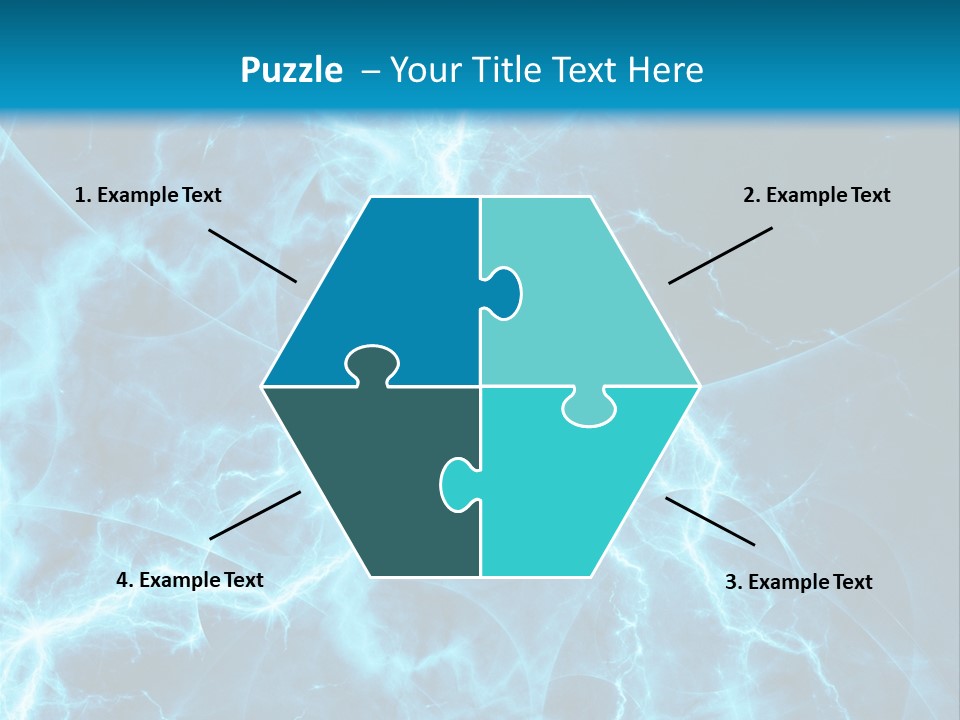 Cyan Power Art PowerPoint Template