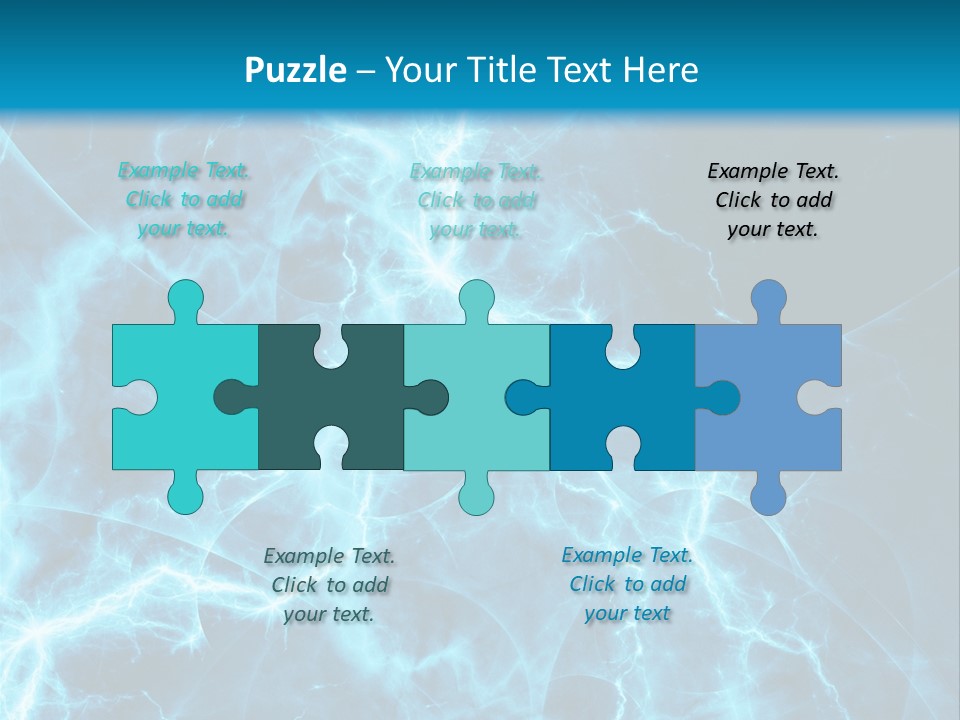 Cyan Power Art PowerPoint Template