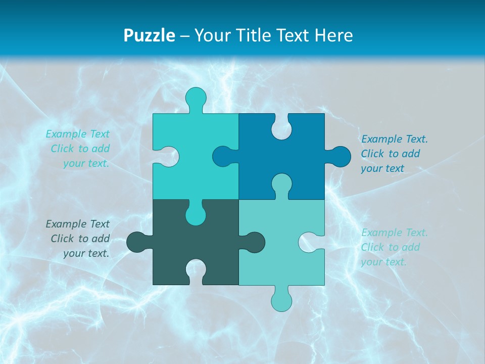 Cyan Power Art PowerPoint Template