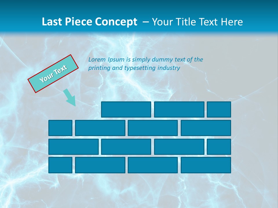 Cyan Power Art PowerPoint Template