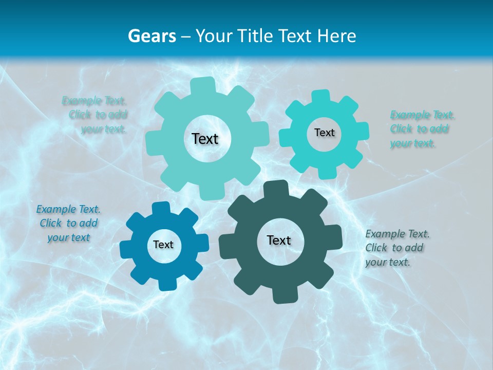 Cyan Power Art PowerPoint Template