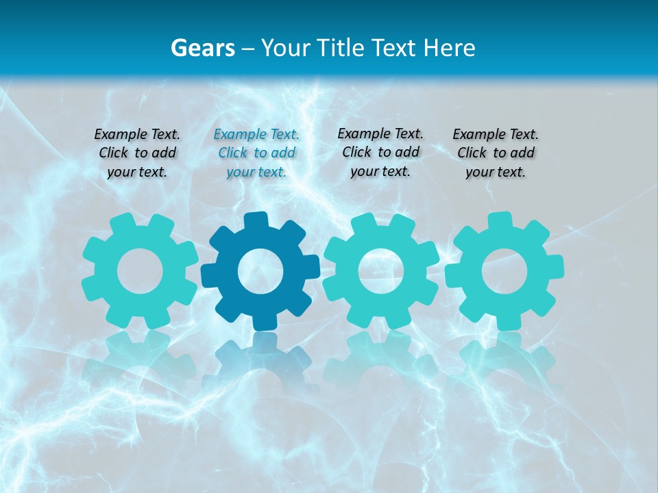 Cyan Power Art PowerPoint Template