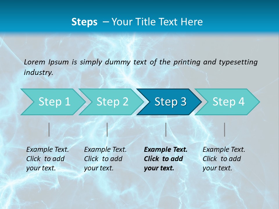Cyan Power Art PowerPoint Template