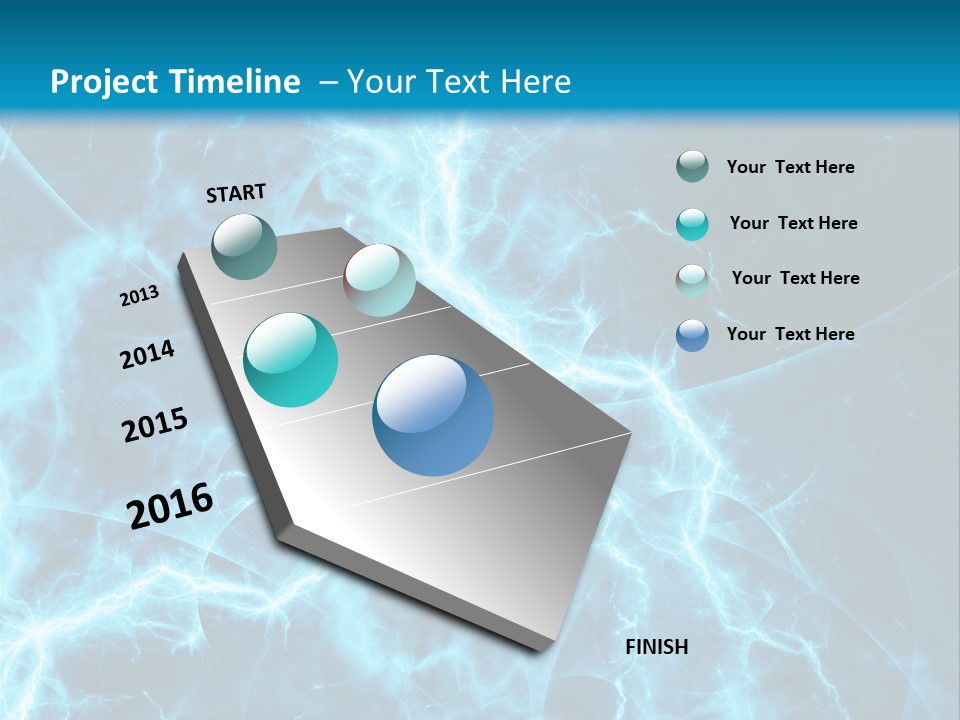 Cyan Power Art PowerPoint Template