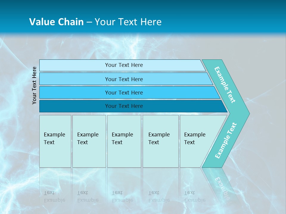 Cyan Power Art PowerPoint Template