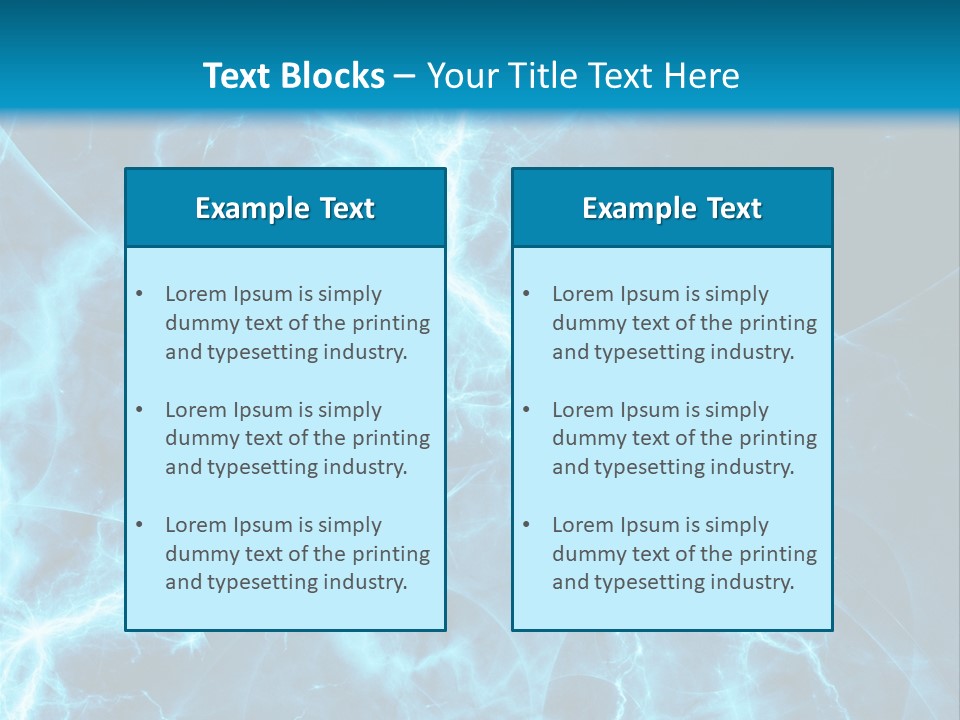 Cyan Power Art PowerPoint Template