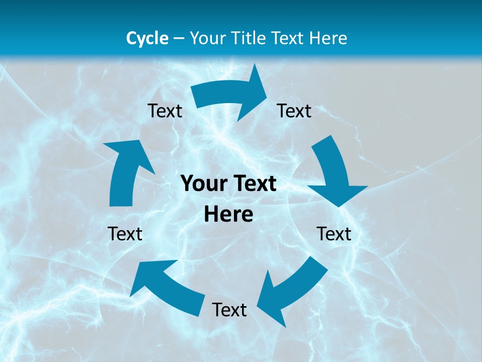 Cyan Power Art PowerPoint Template