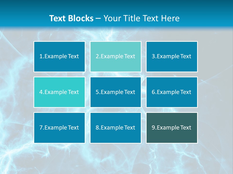 Cyan Power Art PowerPoint Template