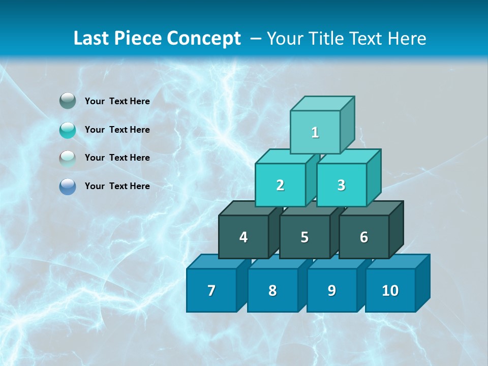 Cyan Power Art PowerPoint Template