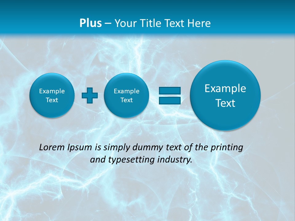 Cyan Power Art PowerPoint Template