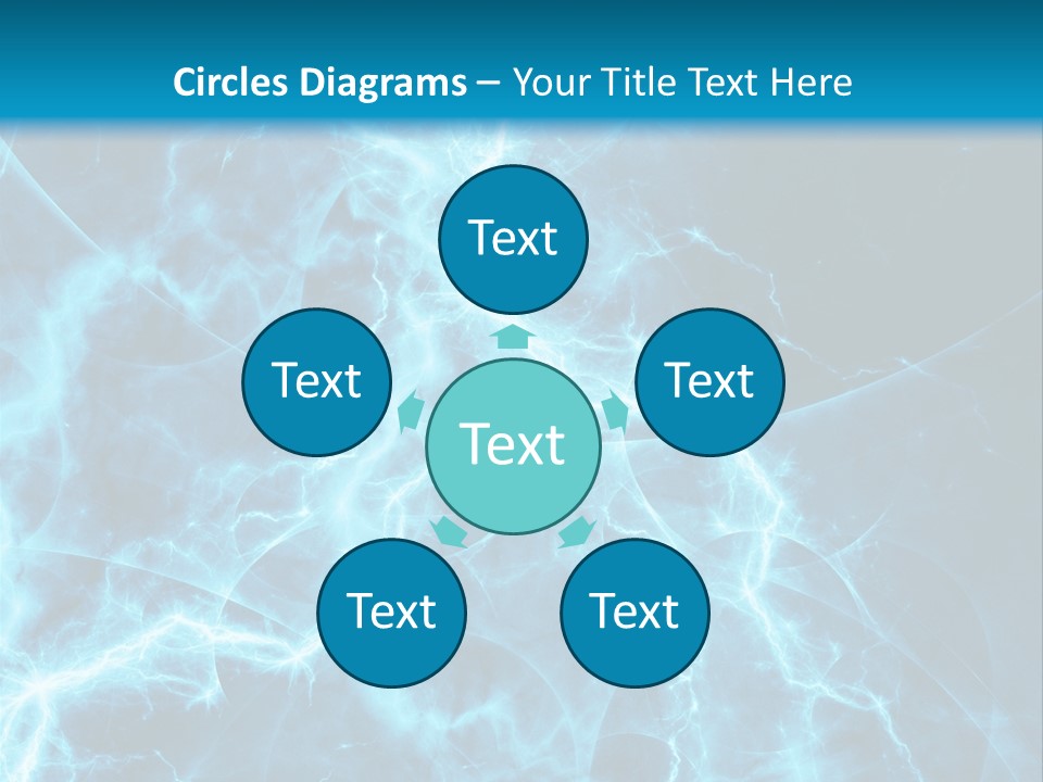 Cyan Power Art PowerPoint Template