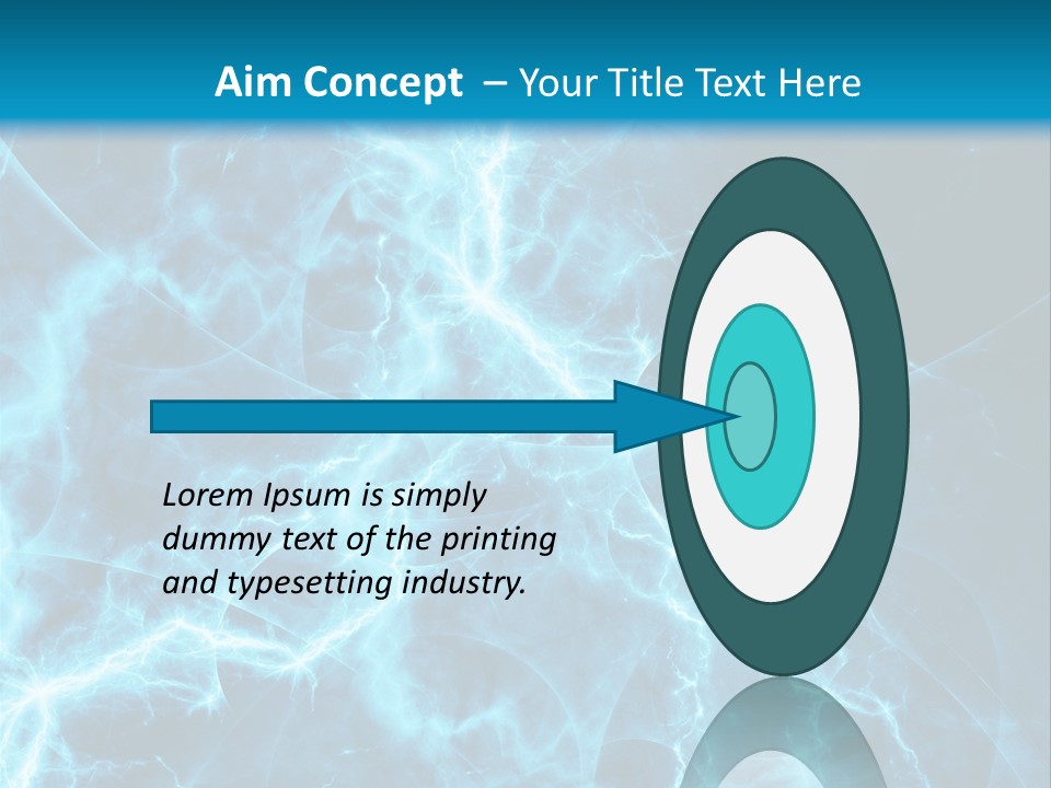 Cyan Power Art PowerPoint Template