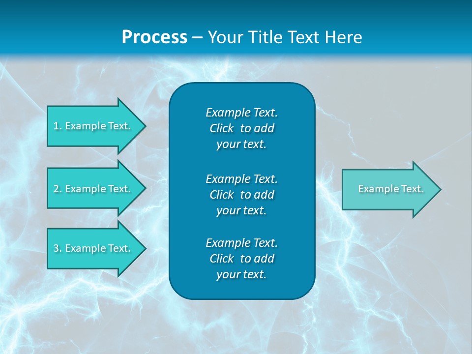 Cyan Power Art PowerPoint Template